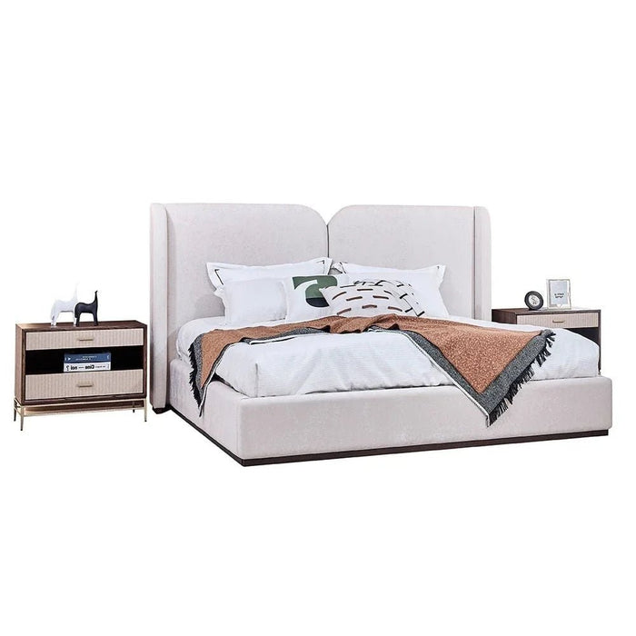 Atlanta 200X200 Upholsterd Super King Bed - Beige
