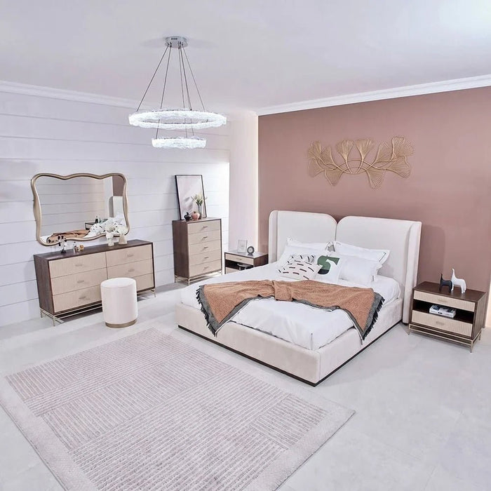 Atlanta 200X200 Upholsterd Super King Bed - Beige