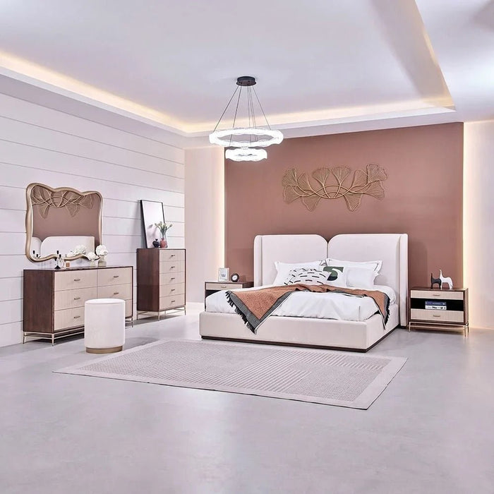 Atlanta 200X200 Upholsterd Super King Bed - Beige