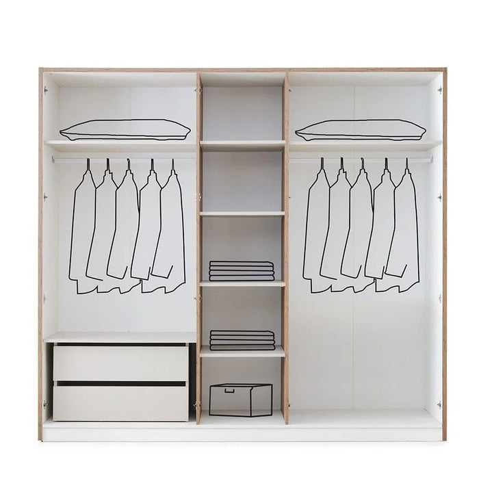 Gordion 5 Door Wardrobe-2 Years Warranty