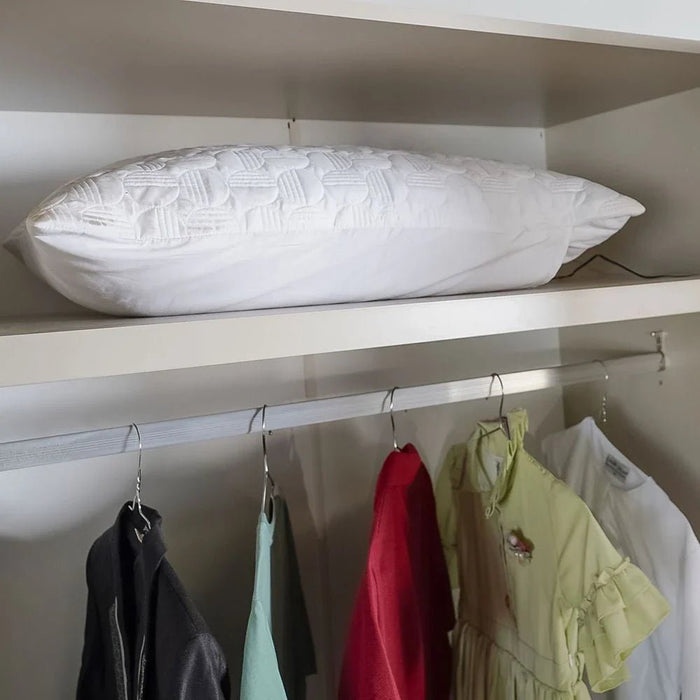 Defne 1-Meter Wardrobe - Cream/Black - With 5-Year Warranty