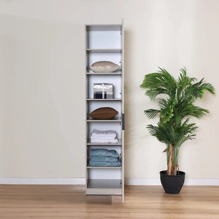 Defne Right-Door Wardrobe-Cream/Black-With 5-Year Warranty