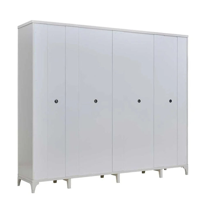 Portnoy 6-Door Wardrobe-Ivory-With 2-Year Warranty