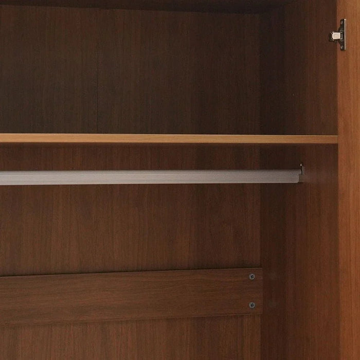 Zirco 6-Door Wardrobe-Brown Oak-With 2-Year Warranty