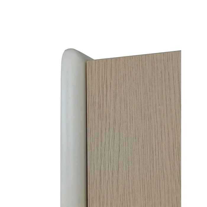 Brita 6-Door Wardrobe with 2 Glass Doors-Beige/White Oak-With 2-Year Warranty