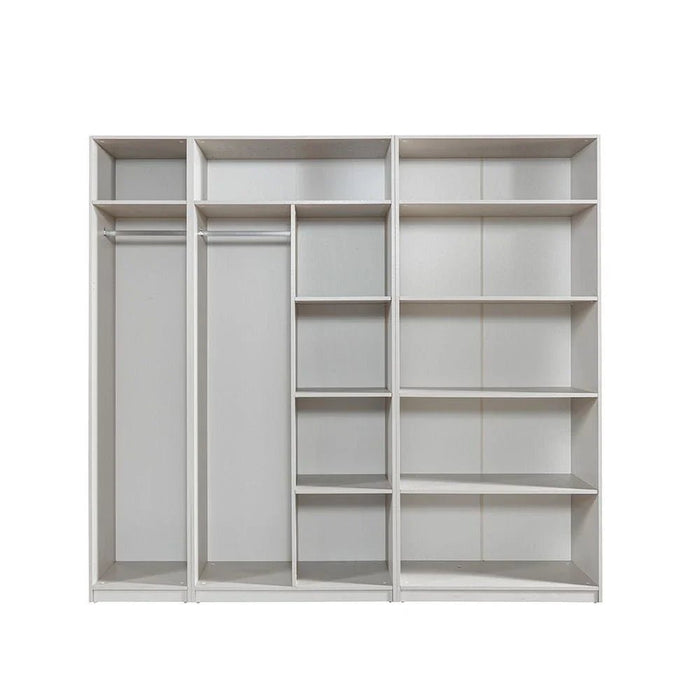 Infinity 1-Door Wardrobe with Hanger-Light Taupe-With 2-Year Warranty