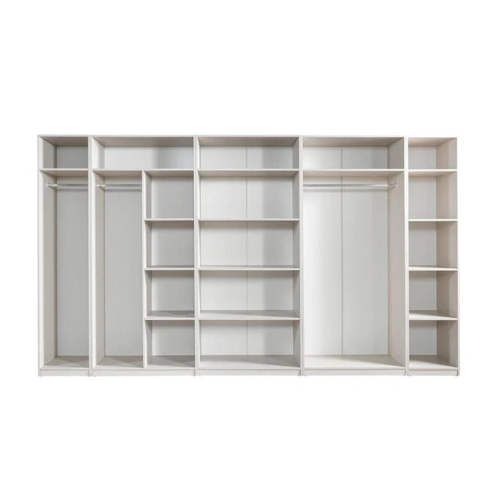 Infinity 1-Door Wardrobe with Hanger-Light Taupe-With 2-Year Warranty