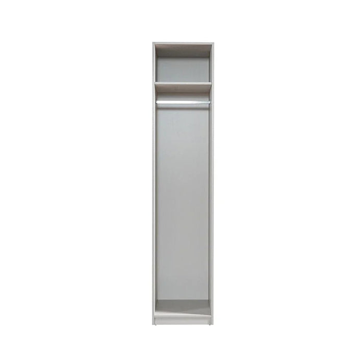 Infinity 1-Door Wardrobe with Hanger-Light Taupe-With 2-Year Warranty