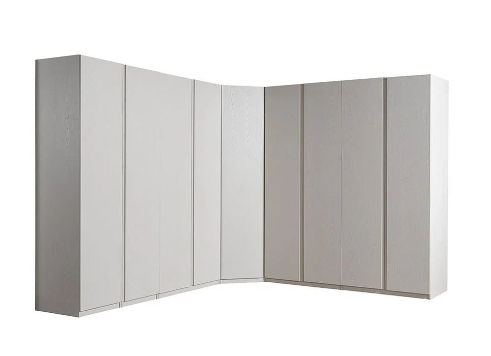 Infinity 2-Door Wardrobe with Shelves - Light Taupe - With 2-Year Warranty