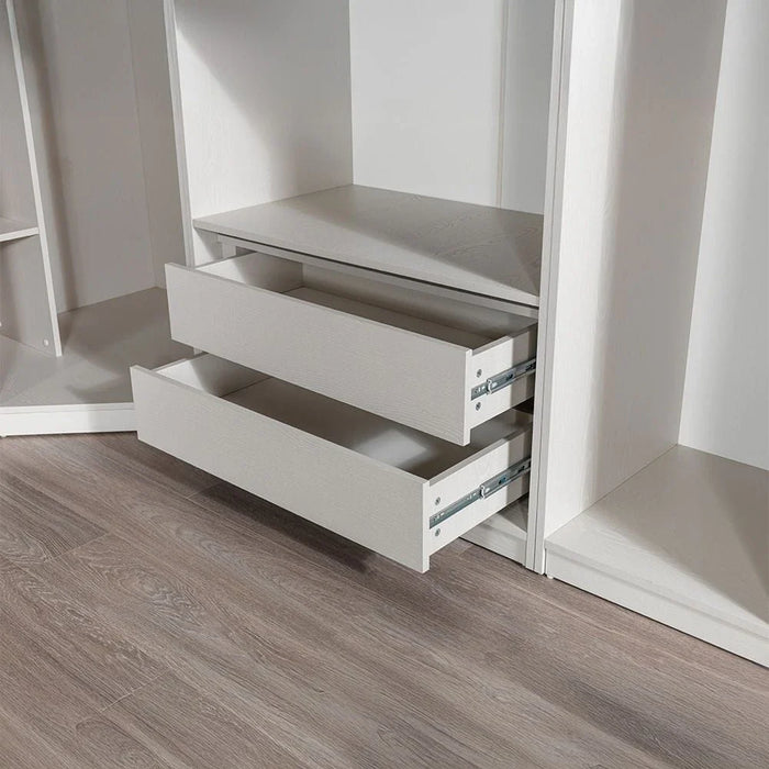 Infinity Set of 2 Drawers Internal Module for 2-Door Wardrobe-Light Taupe-With 2-Year Warranty