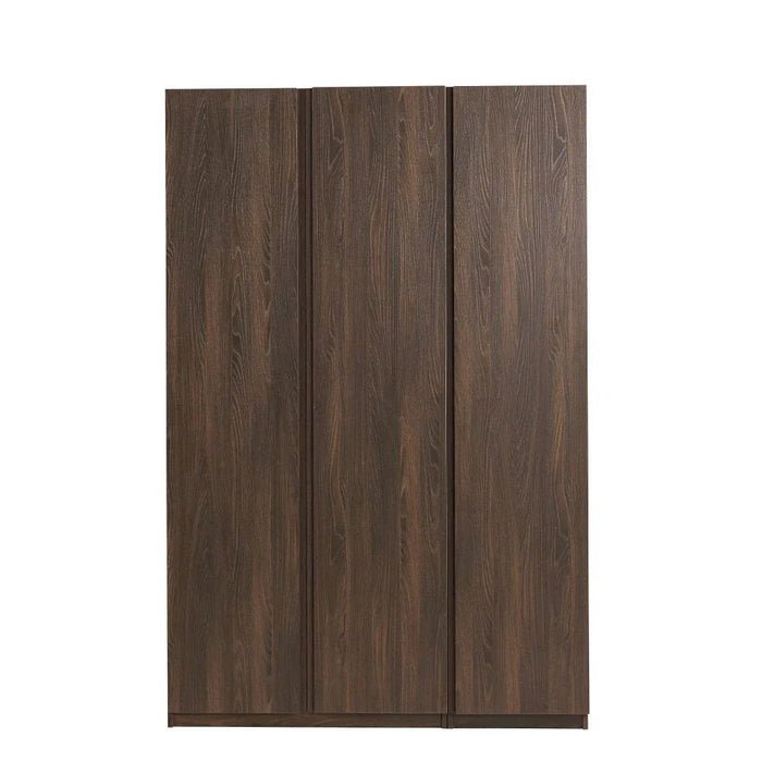 Infinity 2-Door Wardrobe with Hanger and Shelves-Dark Walnut-With 2-Year Warranty