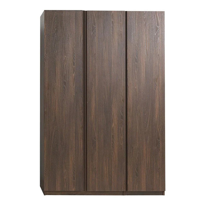 Infinity 2-Door Wardrobe with Hanger and Shelves-Dark Walnut-With 2-Year Warranty