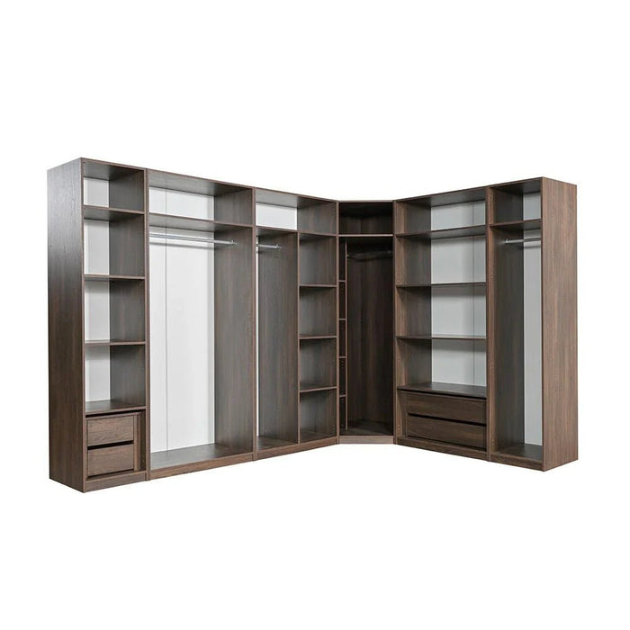 Infinity Set of 2 Drawers Internal Module for 1-Door Wardrobe-Dark Walnut-With 2-Year Warranty