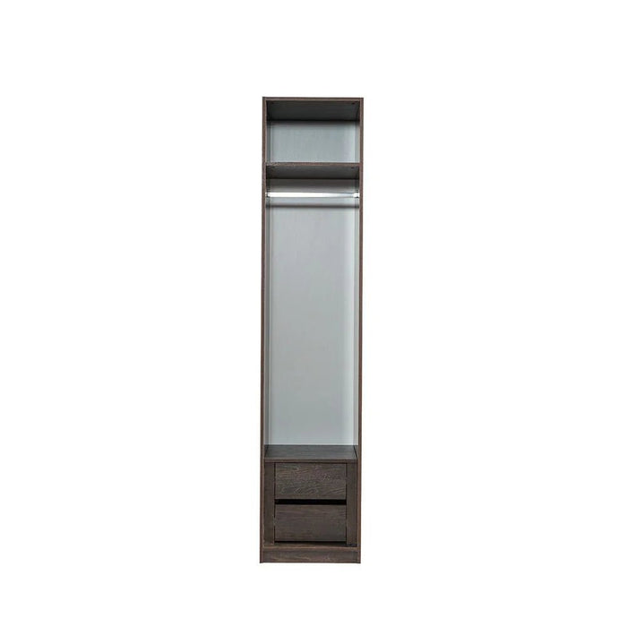 Infinity Set of 2 Drawers Internal Module for 1-Door Wardrobe-Dark Walnut-With 2-Year Warranty