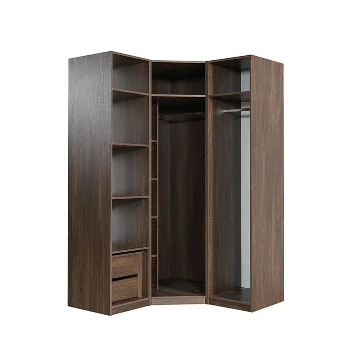 Infinity Set of 2 Drawers Internal Module for 1-Door Wardrobe-Dark Walnut-With 2-Year Warranty
