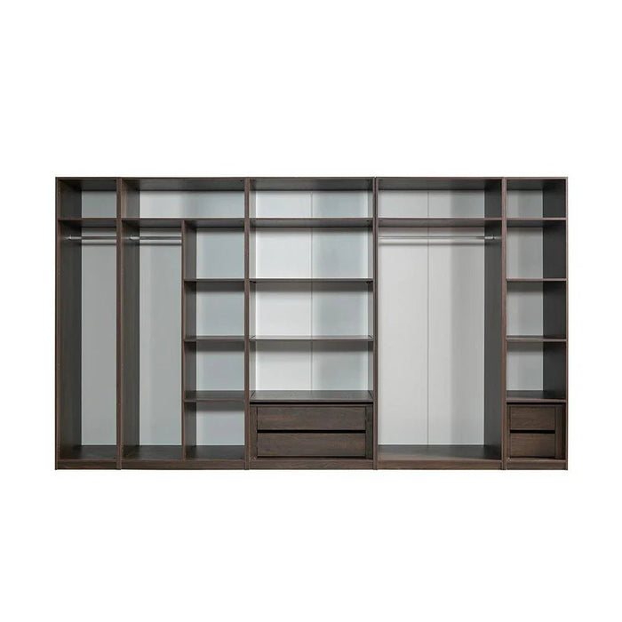 Infinity Set of 2 Drawers Internal Module for 2-Door Wardrobe-Dark Walnut-With 2-Year Warranty