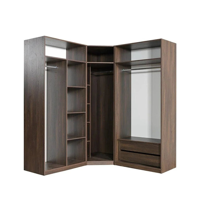 Infinity Set of 2 Drawers Internal Module for 2-Door Wardrobe-Dark Walnut-With 2-Year Warranty