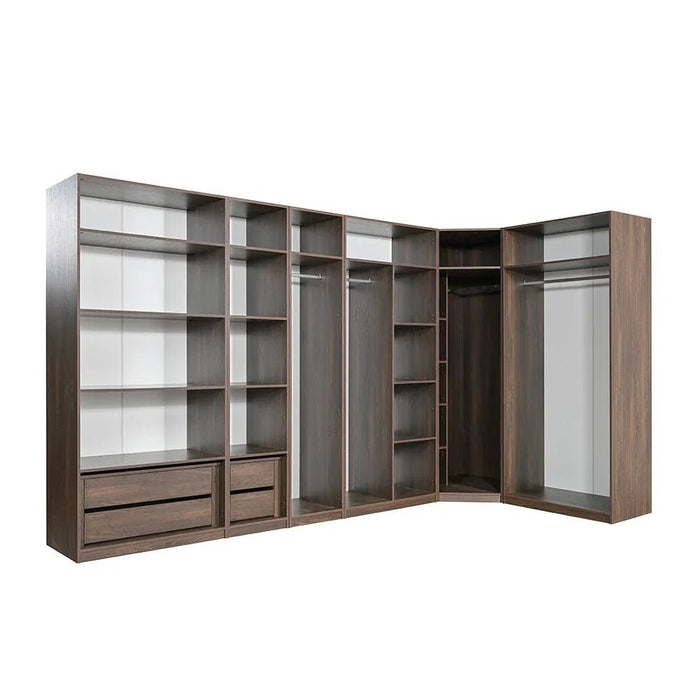 Infinity Set of 2 Drawers Internal Module for 2-Door Wardrobe-Dark Walnut-With 2-Year Warranty