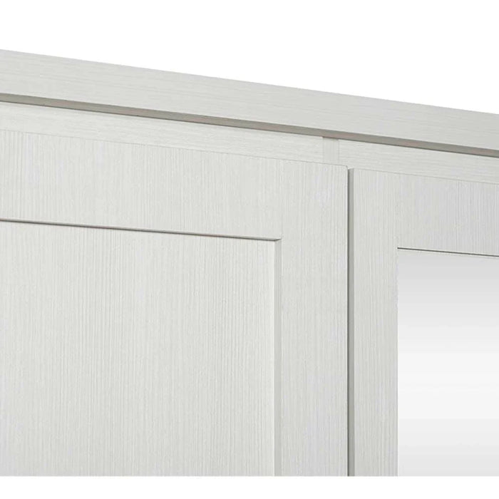 Casablanca 6 Door Wardrobe With 2 Drawers & Mirrors-White Oak