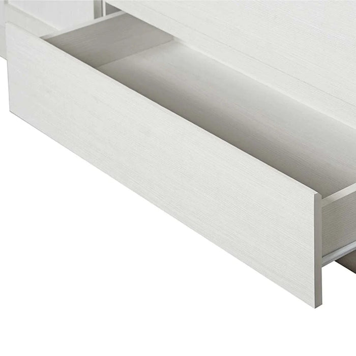 Casablanca 6 Door Wardrobe With 2 Drawers & Mirrors-White Oak