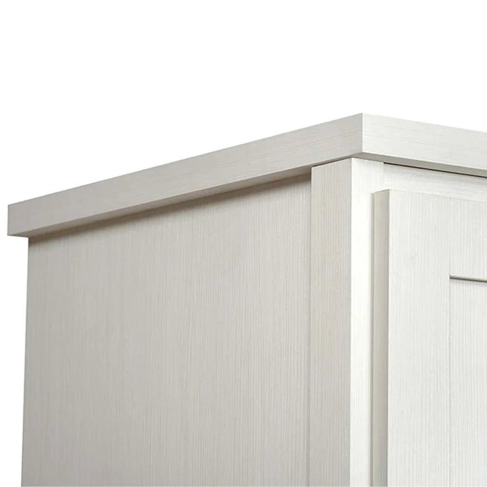 Casablanca 6 Door Wardrobe With 2 Drawers & Mirrors-White Oak