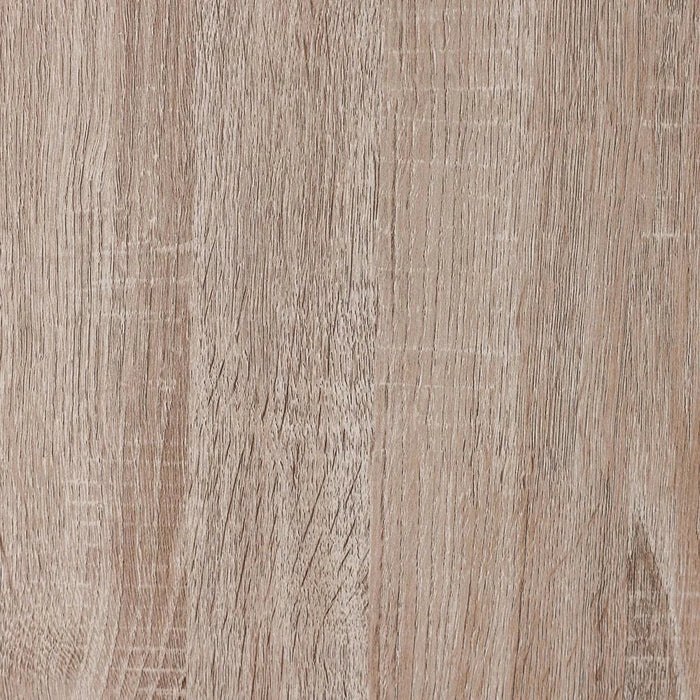 Supreme 5-Door Wardrobe with Mirror-French Sonoma Oak-With 2-Year Warranty