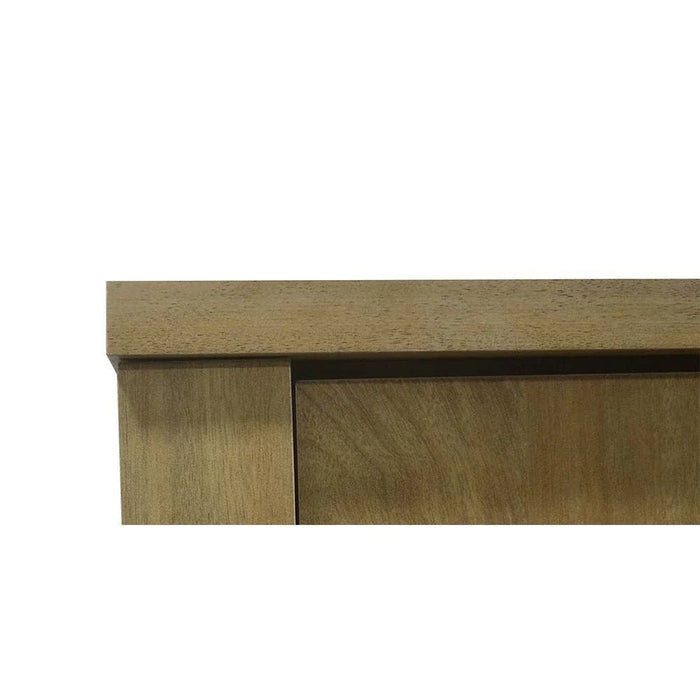 Athens 5-Door Wardrobe with Drawers & Mirror-Light Oak-With 2-Year Warranty