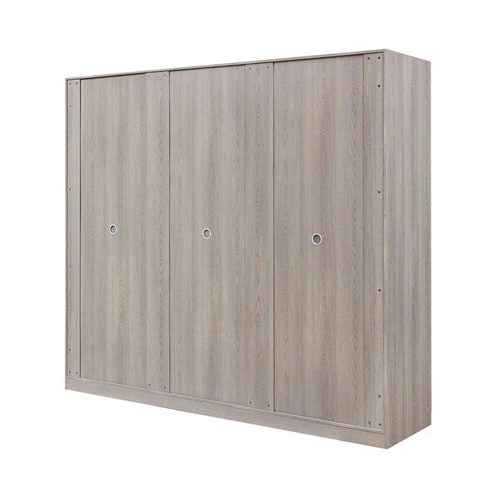 Trevor 6 Door Wardrobe-Beige/L. Grey
