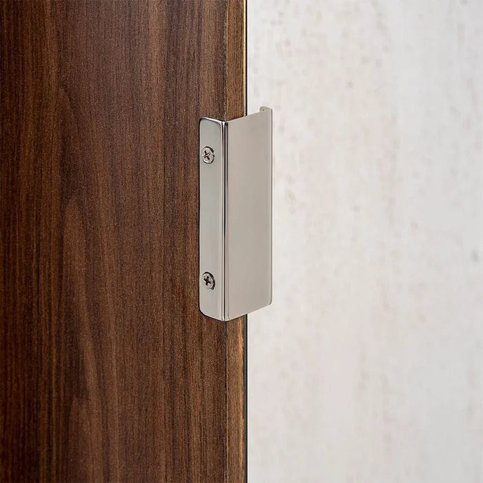 Oboro 6 Door Wardrobe With 2 Mirrors - Walnut/Beige