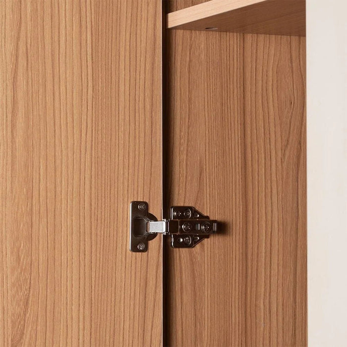 Nordomi 6 Door Wardrobe With 2 Mirrors - Beige/Natural - With 2-Year Warranty
