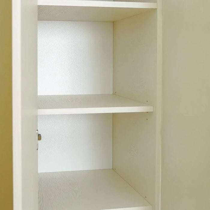 Amara 5 Door Wardrobe With 2 Glass - Oak/White