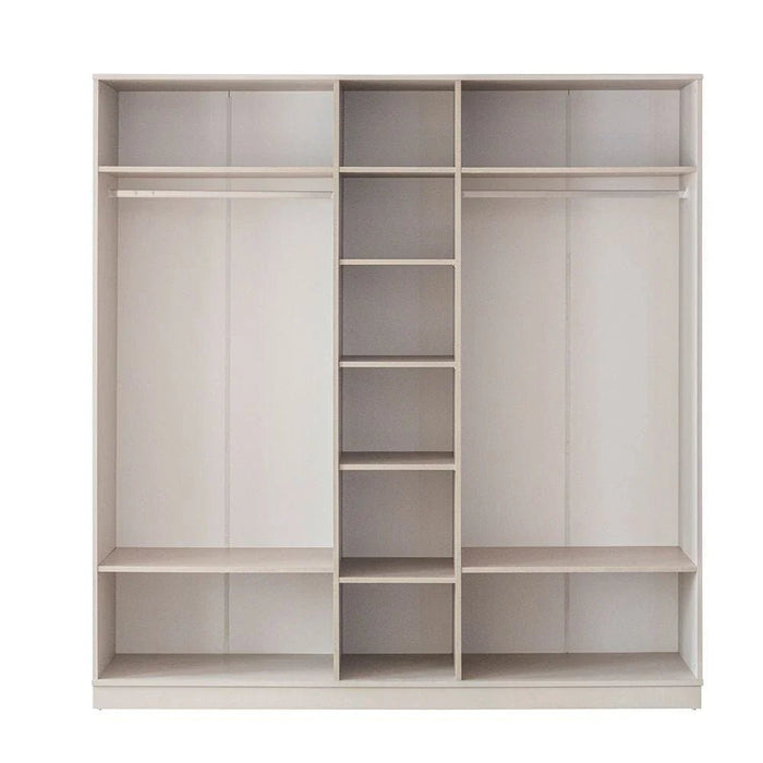 Gotham 5 Door Wardrobe With Mirror - Grey