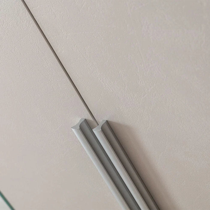 Gotham 5 Door Wardrobe With Mirror - Grey