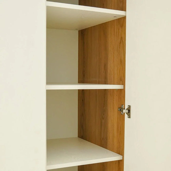 Amara 3 Door Wardrobe With 1 Mirror -Oak/White