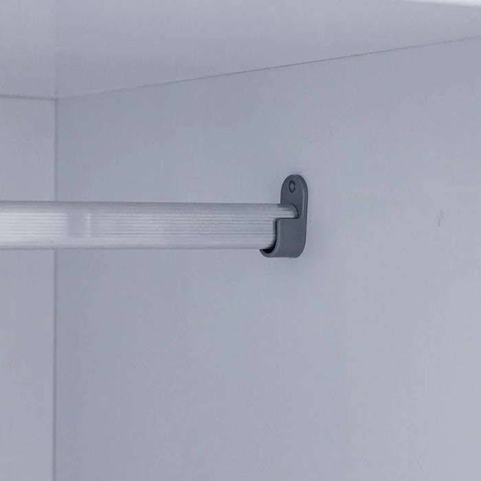 Pera 3 Door Wardrobe With Mirror White / Light Oak