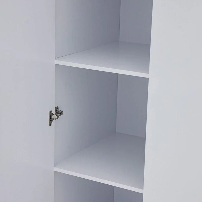 Pera 3 Door Wardrobe With Mirror White / Light Oak