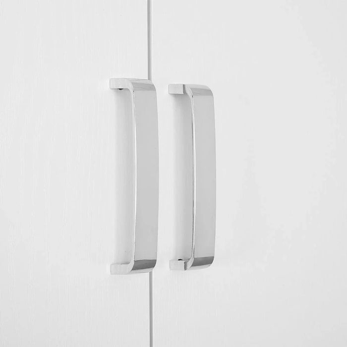 Thomas/New Allano 4 Door Wardrobe With Mirror Inside - White