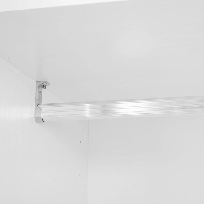 Thomas/New Allano 4 Door Wardrobe With Mirror Inside - White