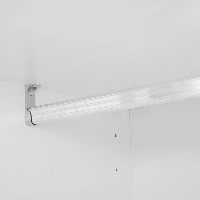 Thomas/New Allano 4 Door Wardrobe With Mirror Inside - White
