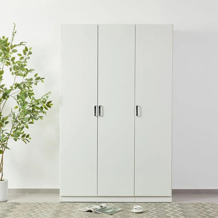 Thomas/New Allano 3 Door Wardrobe With Mirror Inside- White
