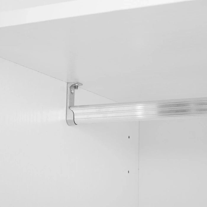 Thomas/New Allano 3 Door Wardrobe With Mirror Inside- White