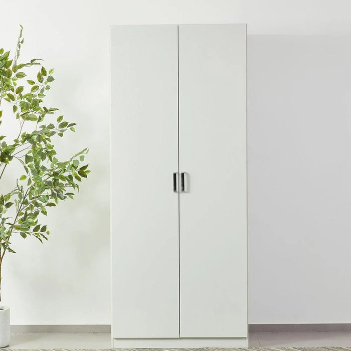 Thomas/New Allano 2 Door Wardrobe With Mirror Inside - White