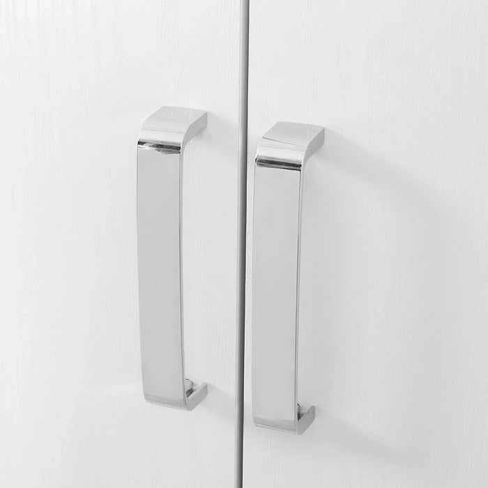 Thomas/New Allano 2 Door Wardrobe With Mirror Inside - White