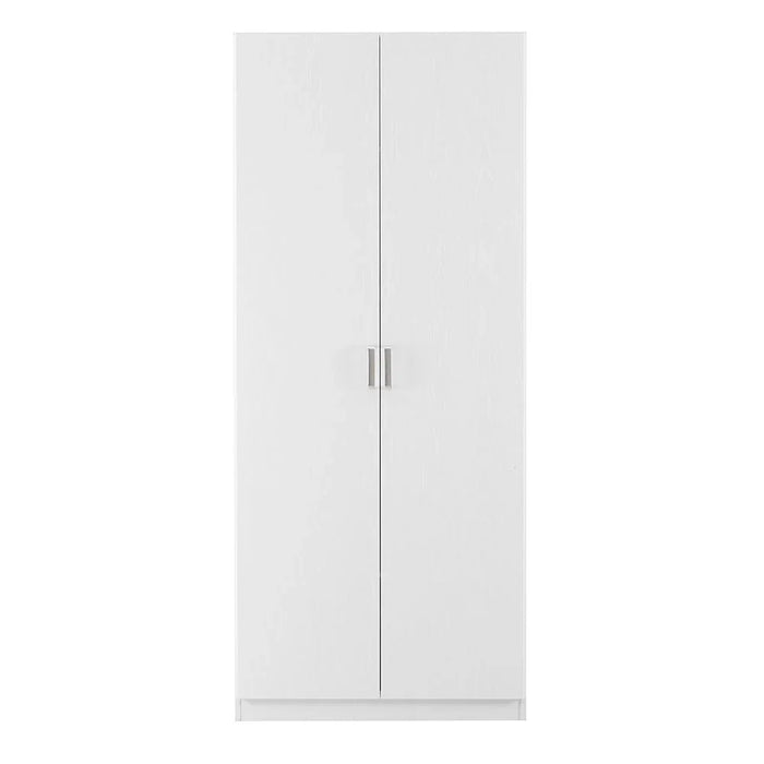Thomas/New Allano 2 Door Wardrobe With Mirror Inside - White