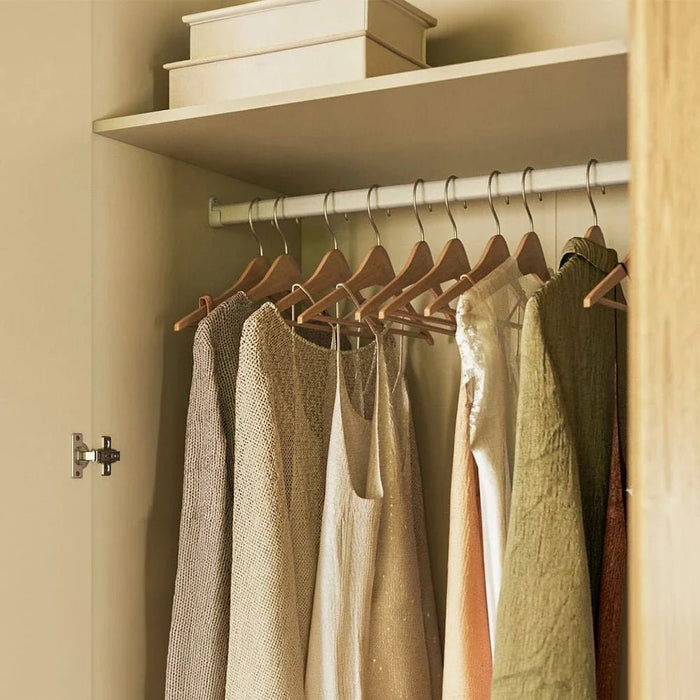 Bellano 5 Door Wardrobe  With Mirror - Taupe/Oak