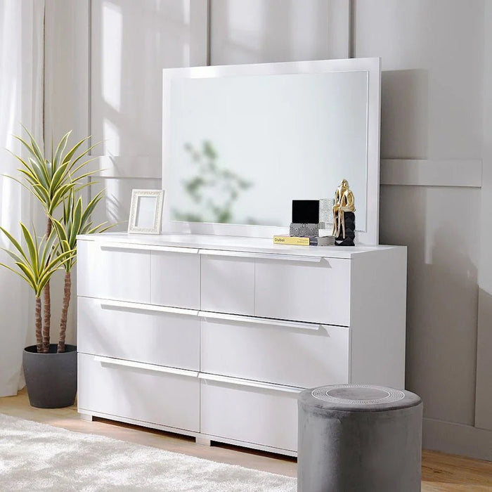 Brooklyn Dresser With Mirror-White