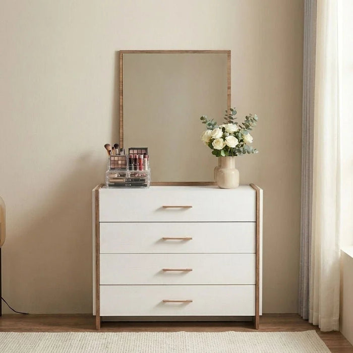 Gordion Dresser with Mirror -Light Cream