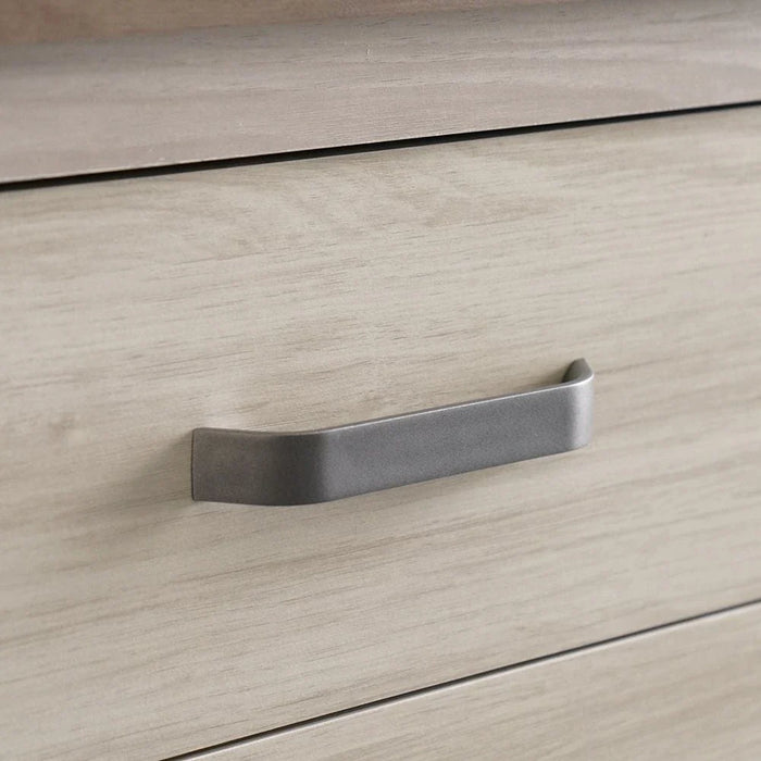 Olivos 6-Drawer Dresser with Mirror - Ash Grey/Oak - With 2-Year Warranty