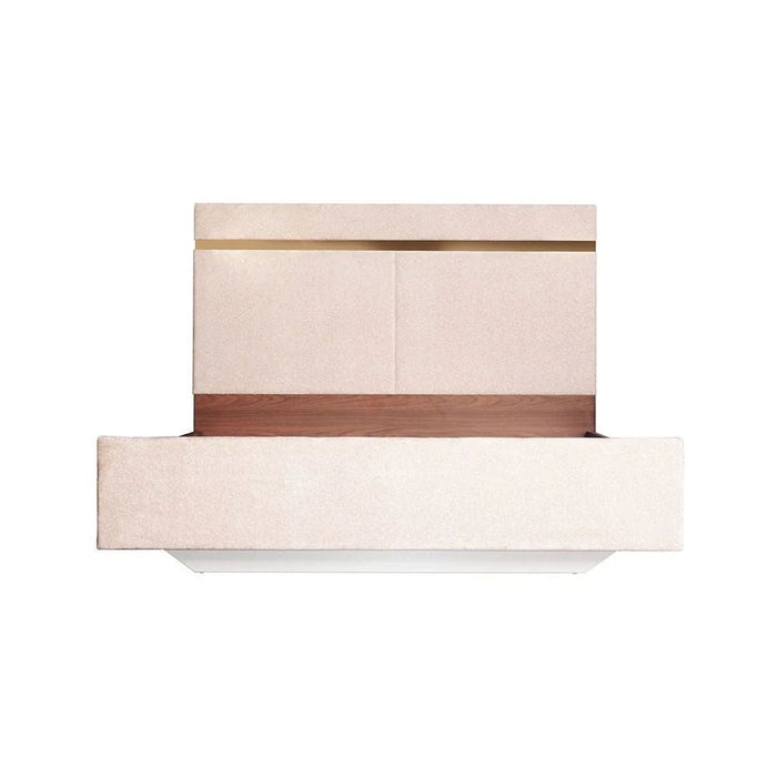 Ronin 180x200 King Bed-Beige/Golden-With 2-Year Warranty