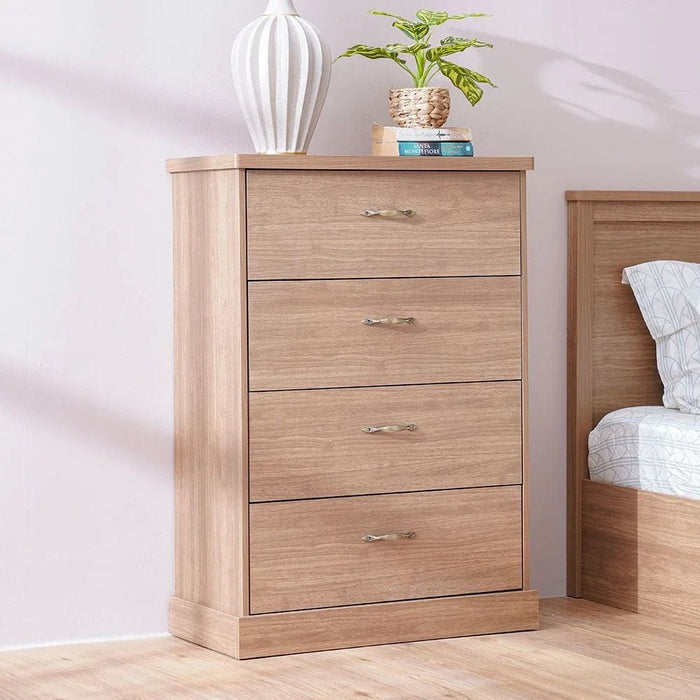 Zirco Chest ofæ4 Drawers -æBrown Oak-With 2-Year Warranty